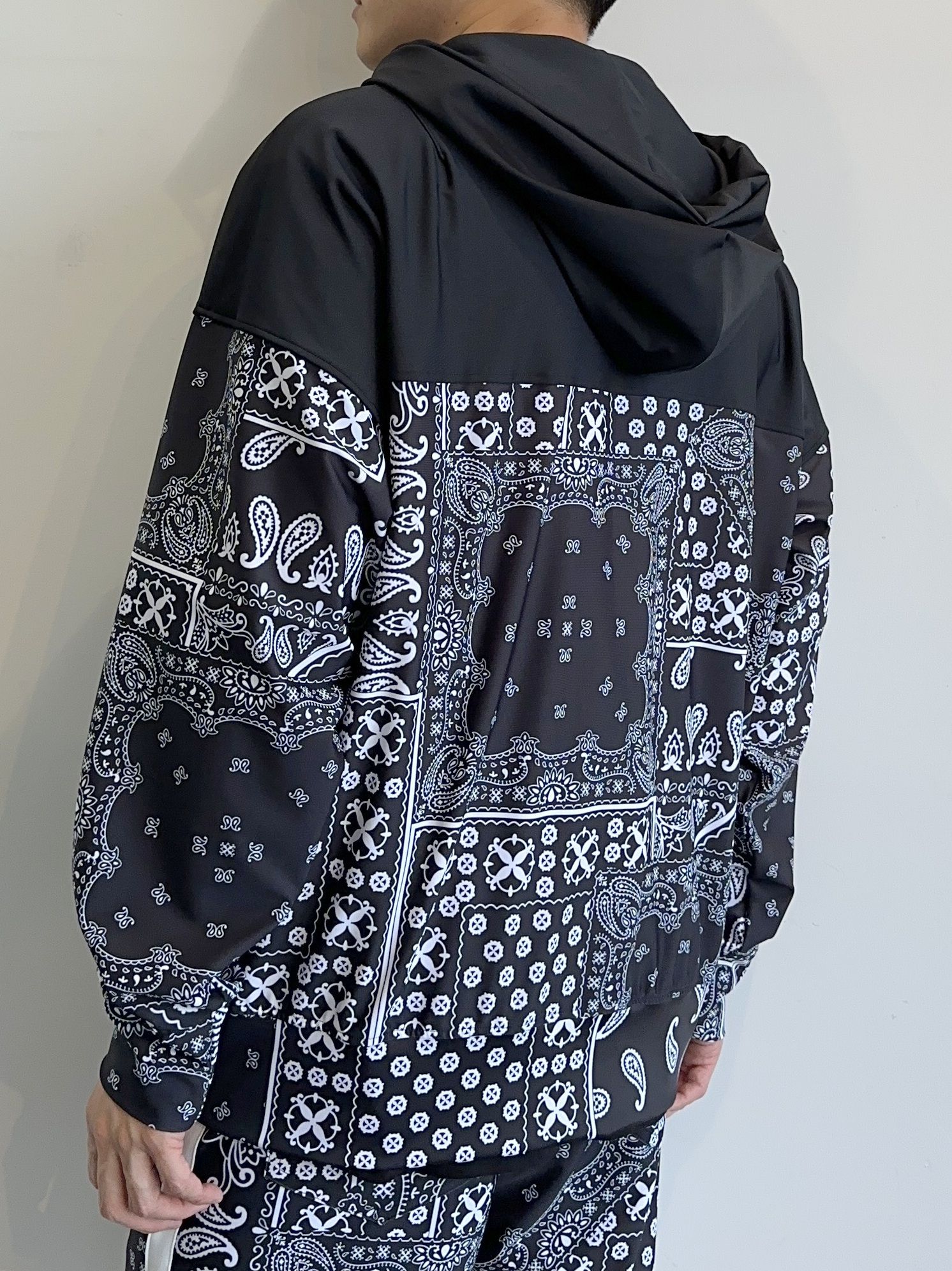 RESOUND CLOTHING - PAISELY RUSH OVER ZIPUP HOODIE / RC28-C-001 