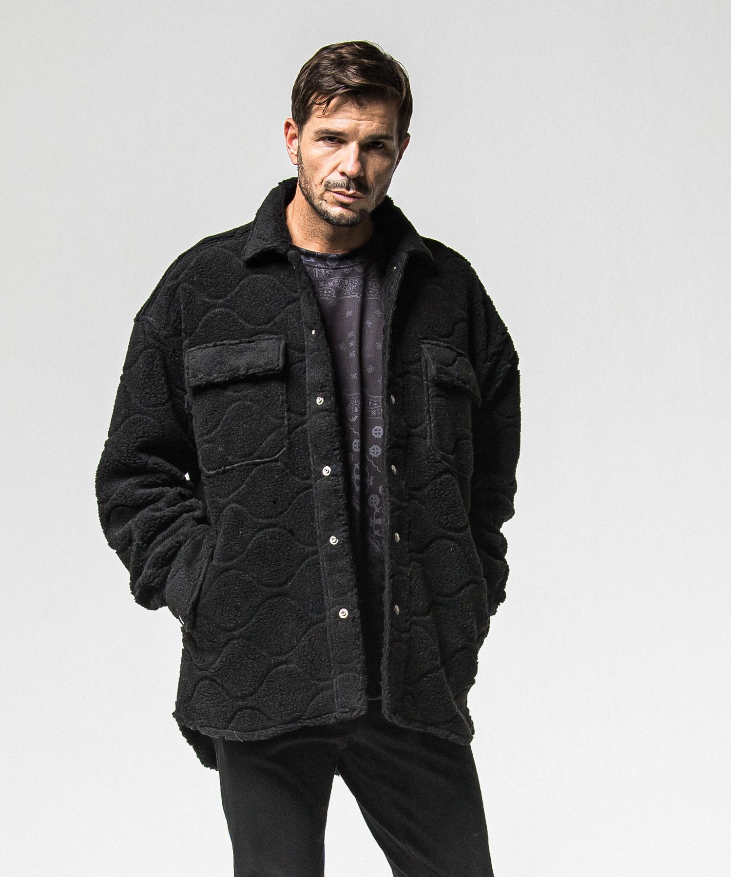 CPO BOA SHIRTS JK / RC38-JK-006 / ボアCPOシャツジャケット / ブラック (11月上旬入荷予定)