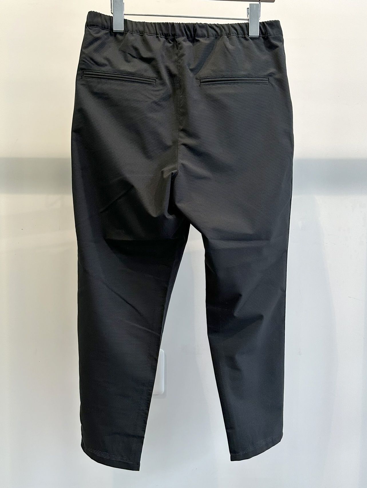 PAT WIDE EASY PANTS / RC32-ST-036 / ベルト付きテーパードワイドパンツ / ブラック