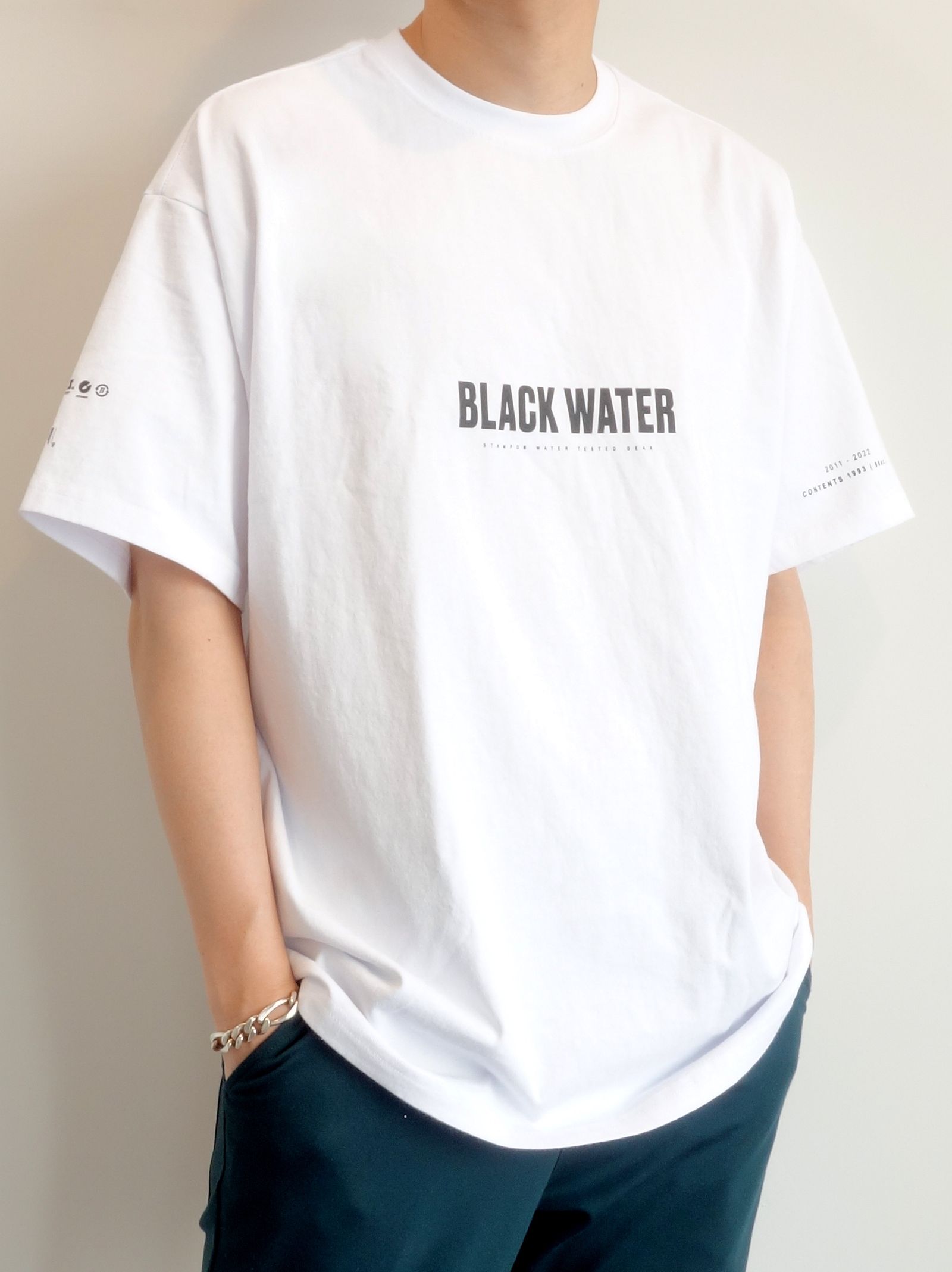 BLACK WATER RELAXED TEE / SLA-M2857TE / ビッグTシャツ