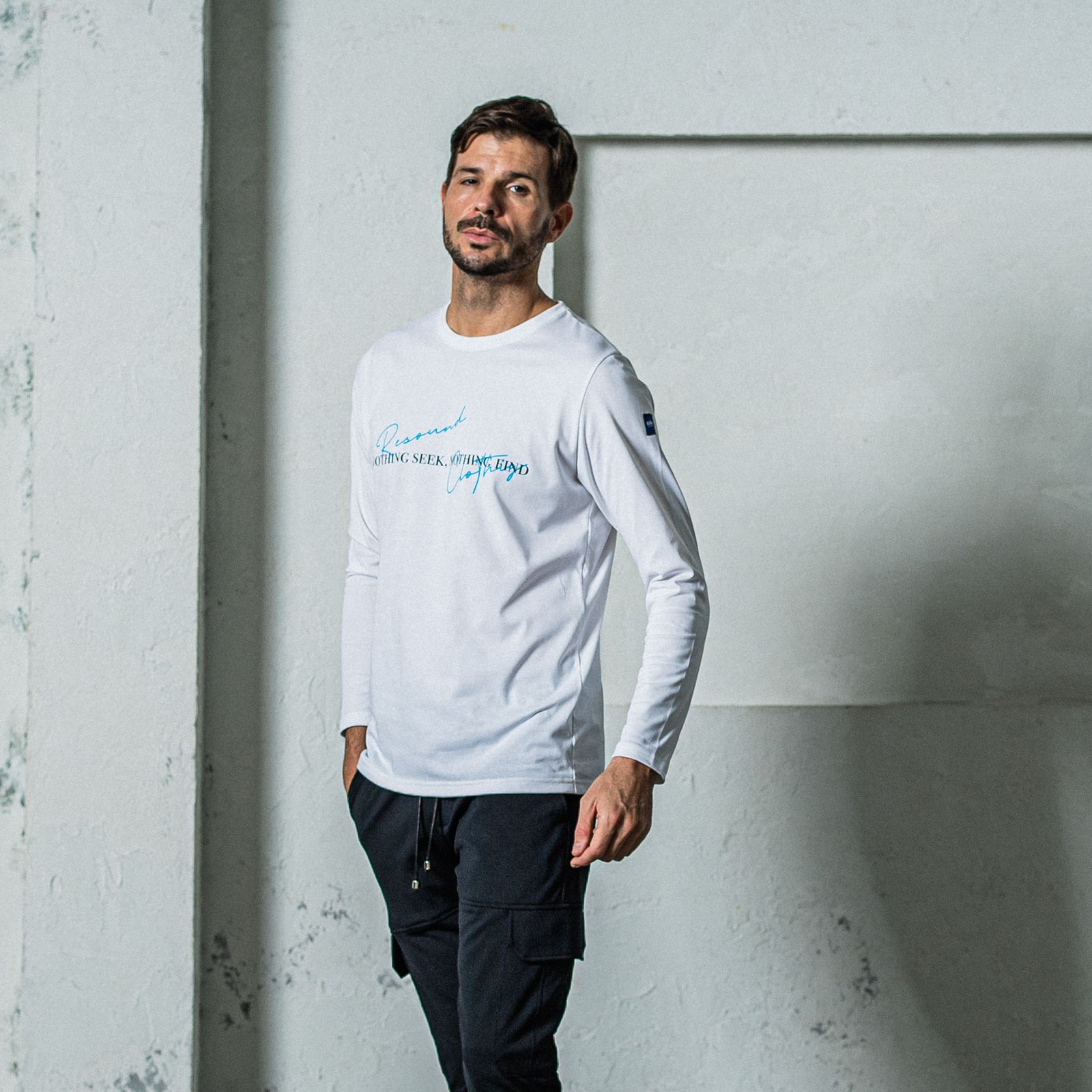 NSNF LONGSLEEVE TEE / RC35-T-009 / メッセージロゴ長袖Tシャツ / ホワイト