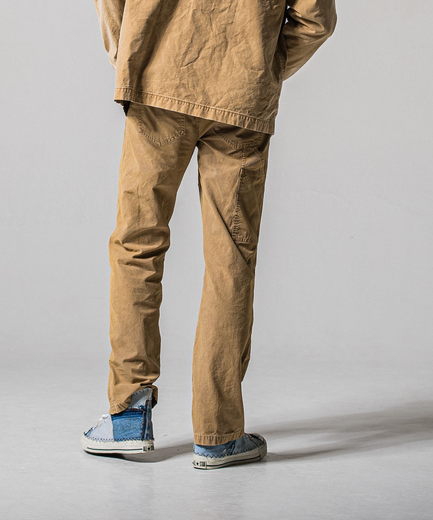 DOUBLE KNEE PT / RC39-ST-041 / ダブルニーワイドデニムパンツ / ダックブラウン (3月中旬入荷予定)