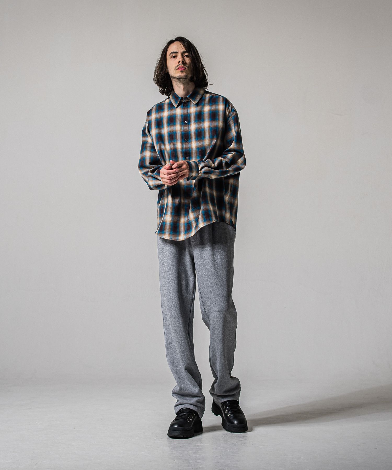 HF URAKE WIDE TUCK PANTS / RC39-ST-016WT / 高機能スウェットワイドタックパンツ / グレー (1月中旬入荷予定)