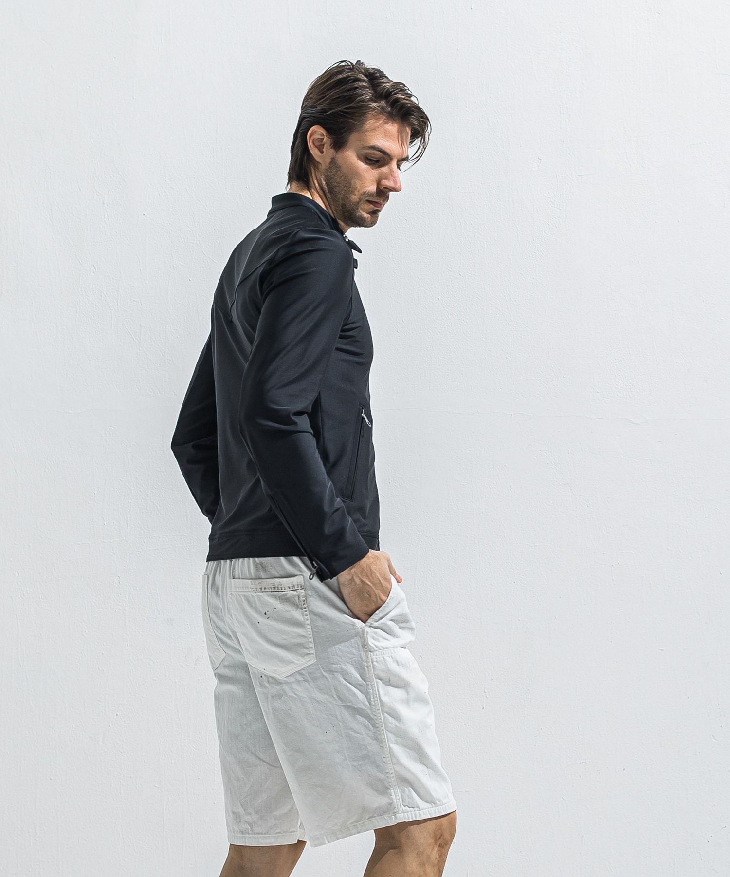 RUSH SB RIDERS / RC40-JK-001 / ラッシュガードシングルライダース / ブラック (5月下旬入荷予定)