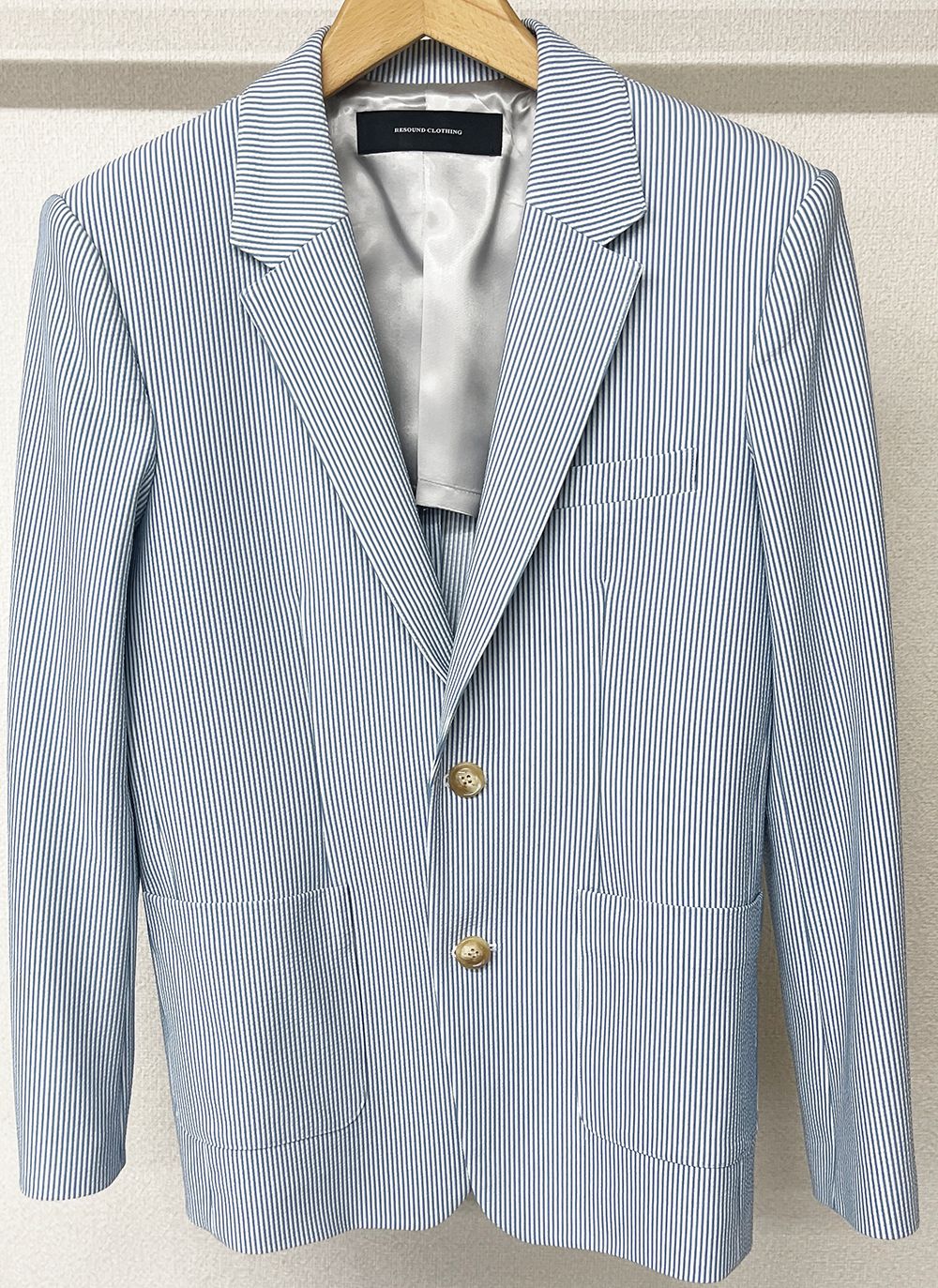 RESOUND CLOTHING - SEERSUCKER JACKET / RC27-JK-001 / シアサッカー ...
