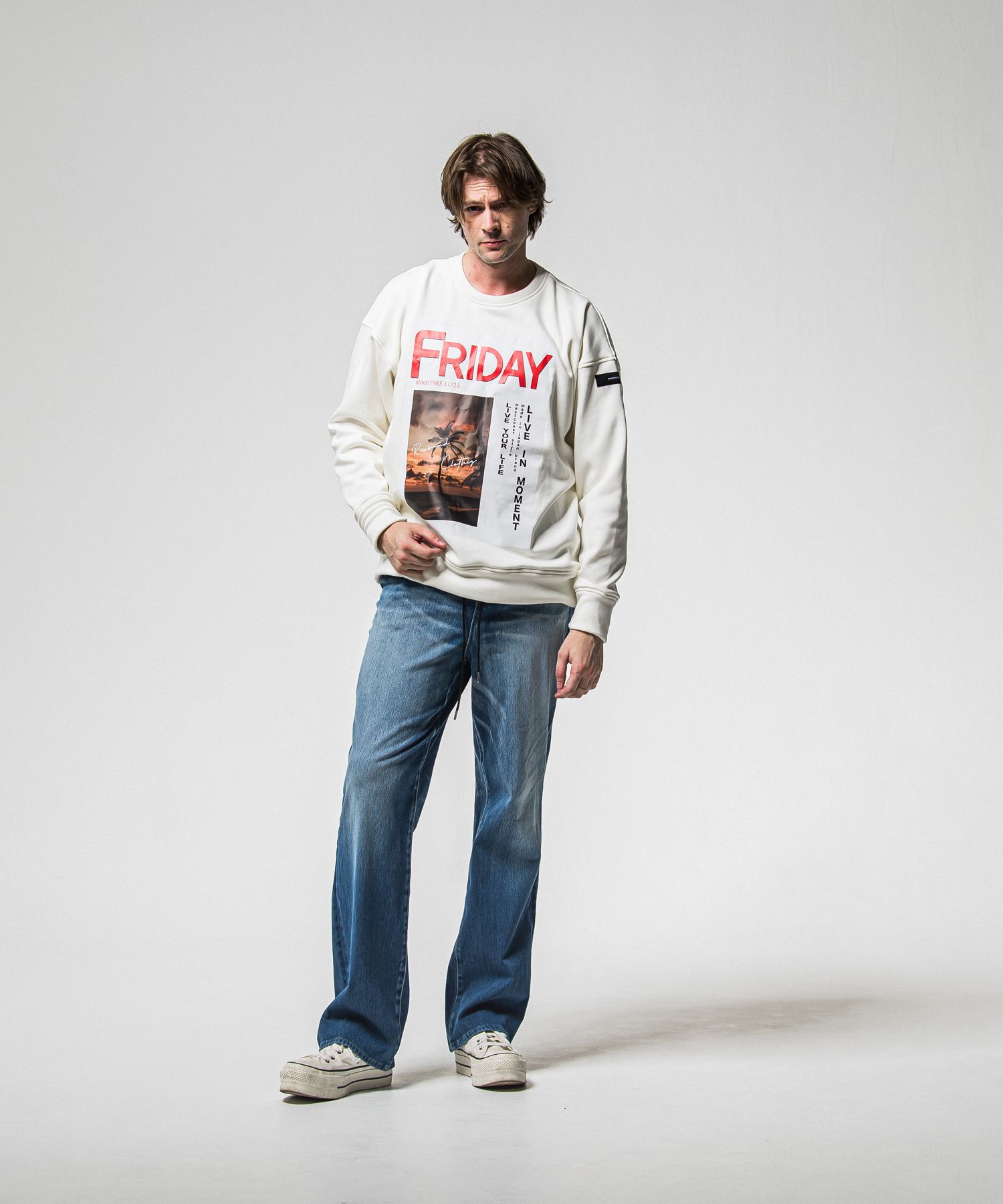 KING DENIM JERSEY / RC38-ST-005 / デニムジャージバギーワイドパンツ / インディゴユーズド (12月中旬入荷予定)