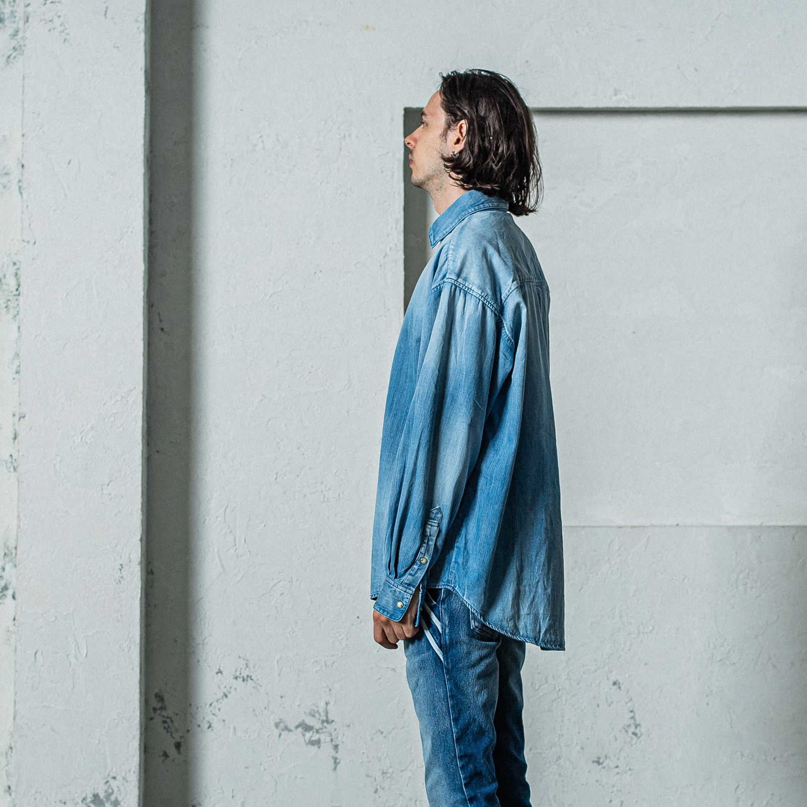 DENIM JACK SHIRTS / RC35-SH-001D / オーバーデニムシャツ / インディゴユーズド