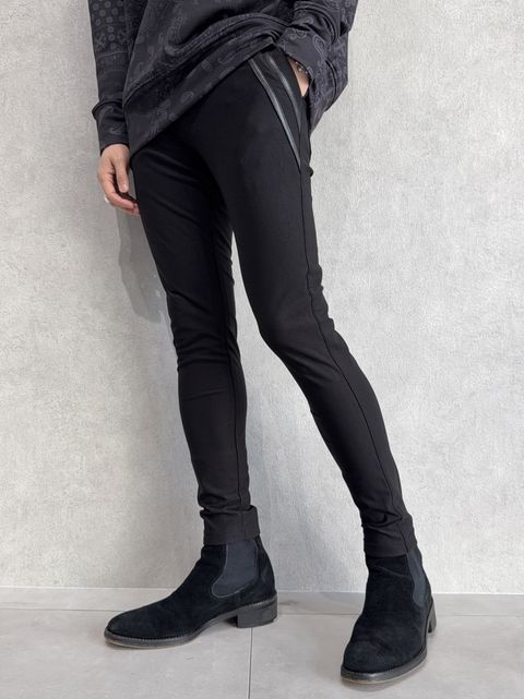 HEAT EDGE PT / RC38-ST-014H / 裏起毛エッジラインパンツ / ブラック×ブラック