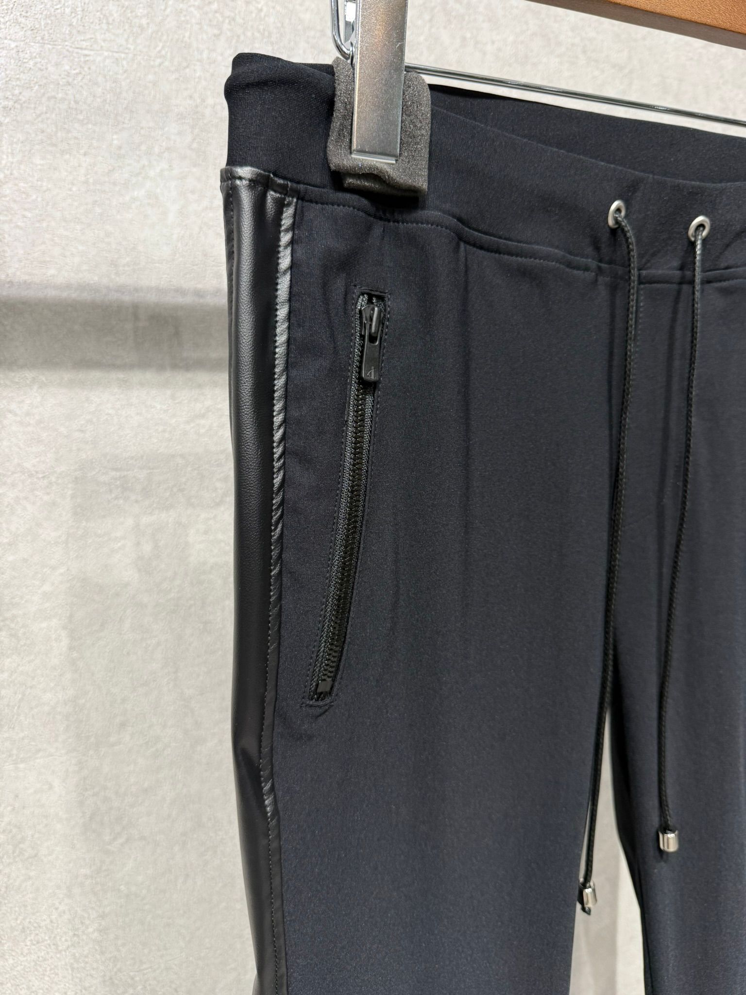 LEATHER LINE TRUCK PT / RC38-ST-013 / レザーラインパンツ / ブラック×ブラック