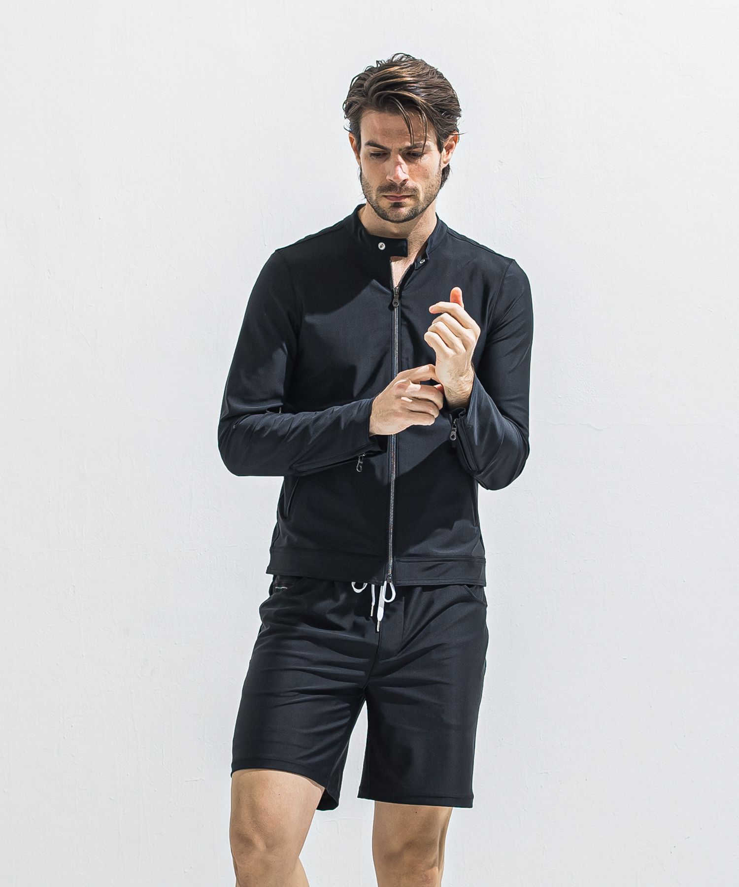 RUSH SB RIDERS / RC40-JK-001 / ラッシュガードシングルライダース / ブラック (5月下旬入荷予定)