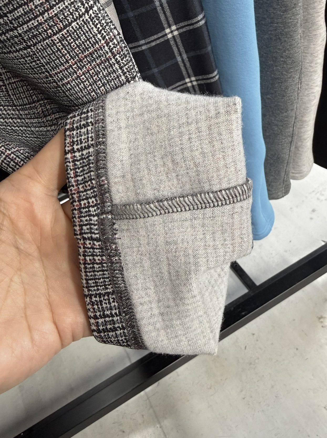 JT HEAT CHECK PT / RC42-ST-045 / 裏起毛切り替えラインタックパンツ / グレンチェック グレー×レッド (11月中旬入荷予定)