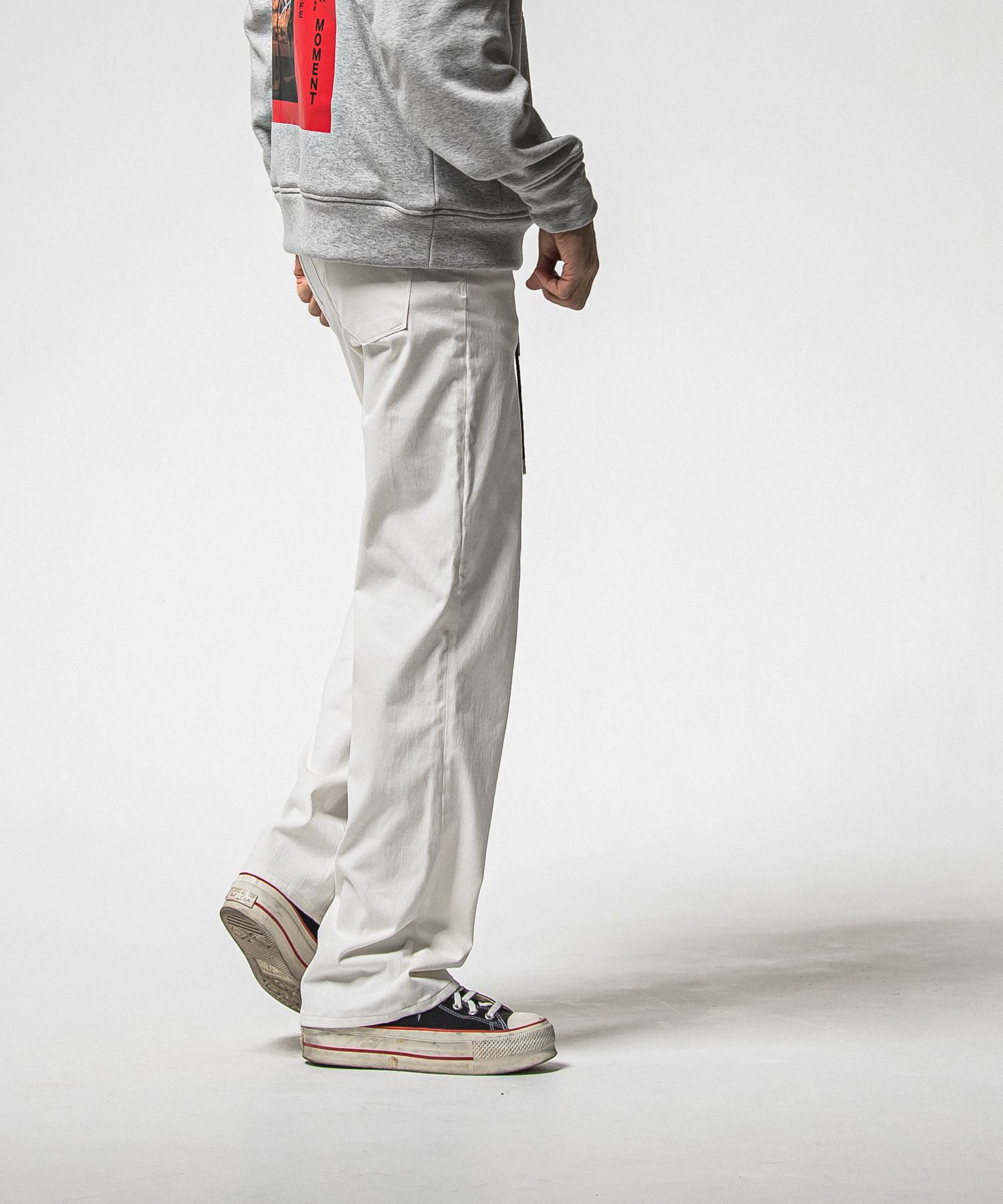 KING DENIM JERSEY / BASIC-ST-005 / デニムジャージバギーワイドパンツ / ホワイト (12月中旬入荷予定)