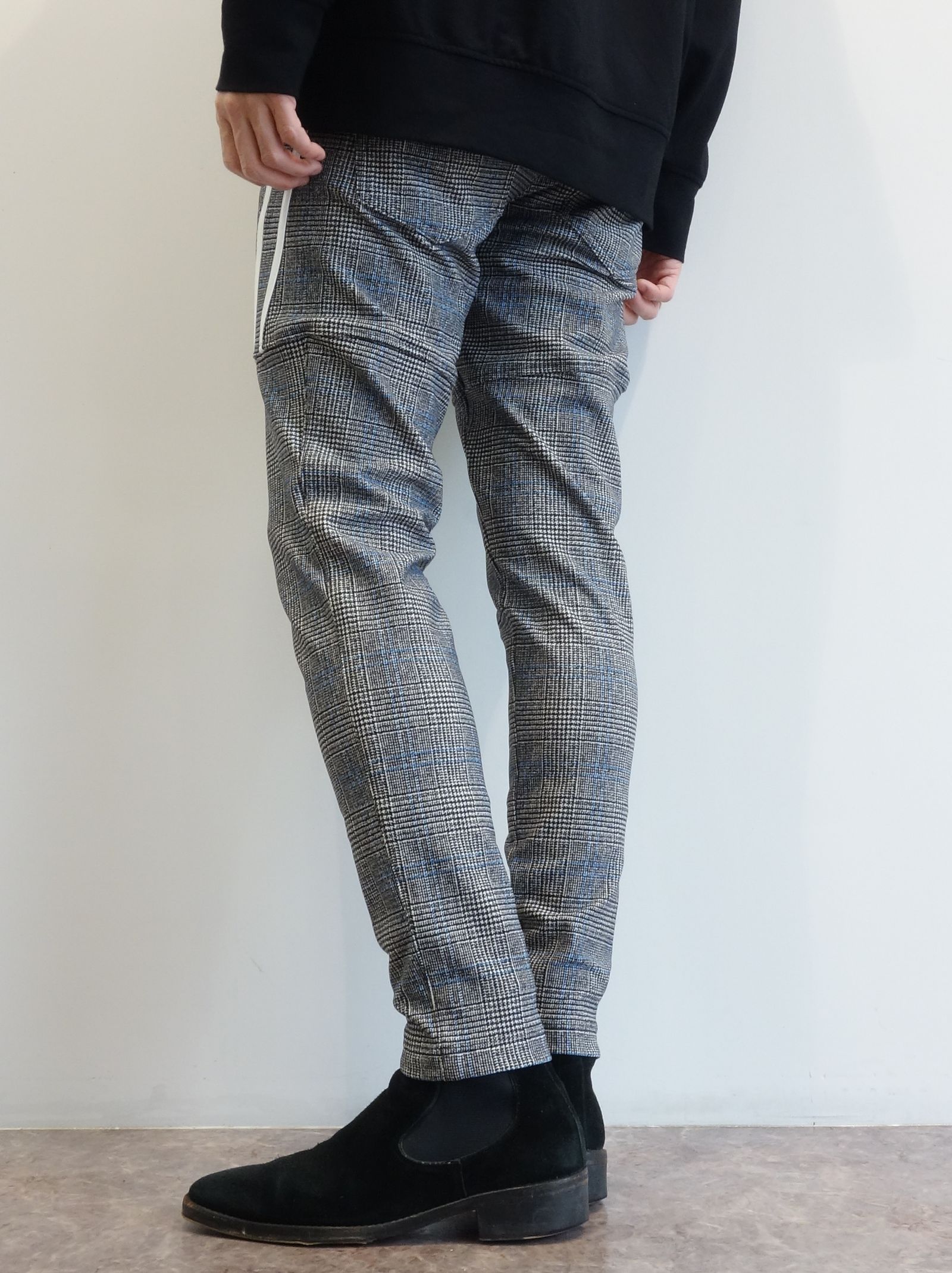 TYLER HEAT LINE PANTS / RC26-ST-026H / 裏起毛イージーラインパンツ / グレンチェックブルー