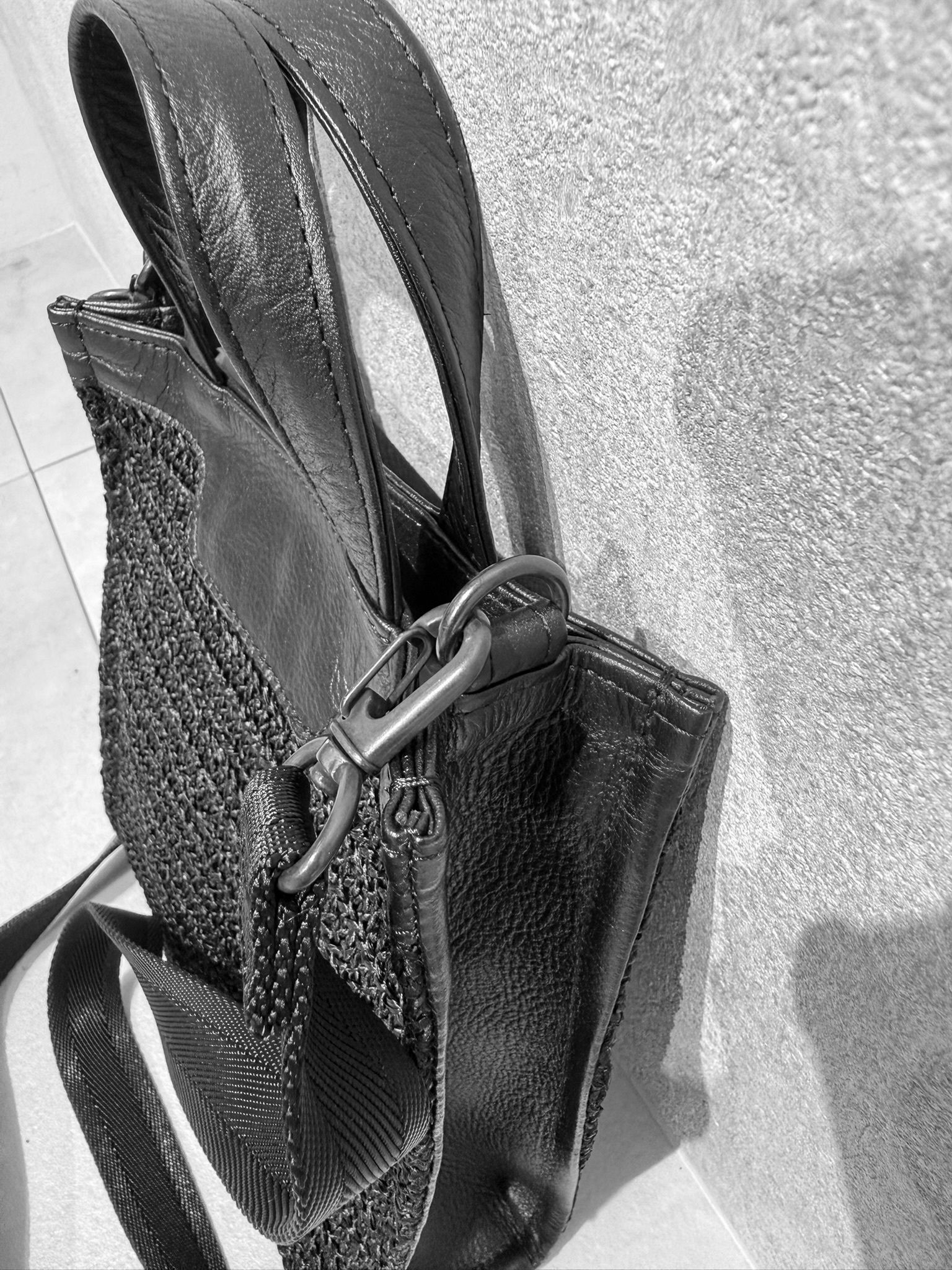 MESH MINI TOTE BAG / RC36-BAG-001RD / メッシュミニショルダートート / ブラック