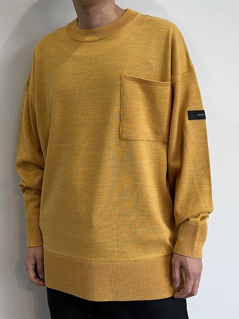 POCKET OVER SWEATER / RC30-K-002 / ポケットルーズニット / キャメル