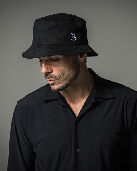 SUEDE BUCKET HAT / RC37-CAP-003 / スエードエコレザーバケットハット / ブラック