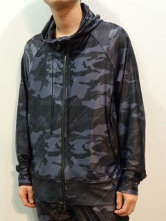 RUSH ZIP HOODIE / OR1-C-004 / ラッシュガードジップパーカー / ブラックカモフラ