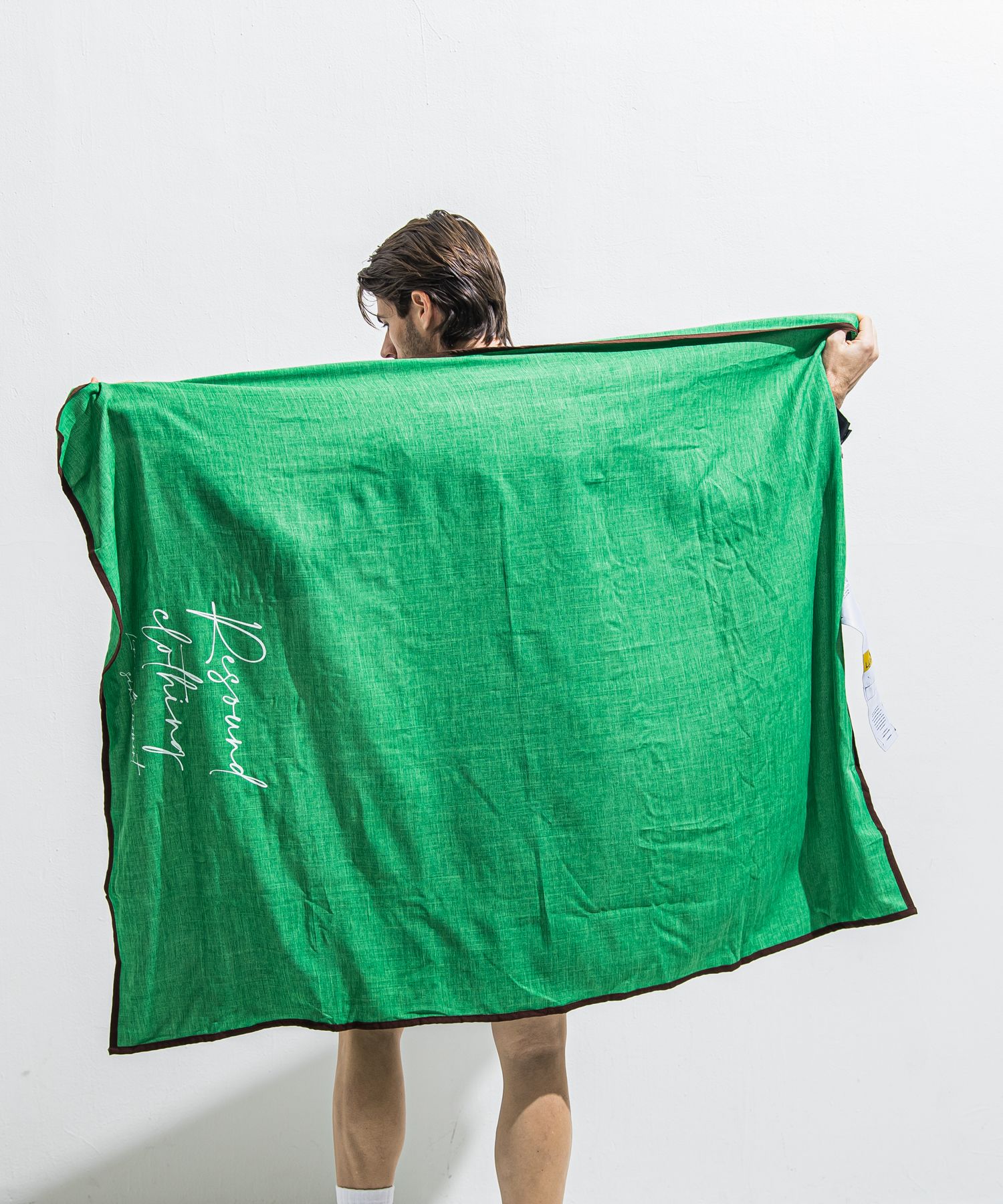 「Lagu×RESOUND」 BLANKET & ECOBAG / RL-BLBAG-1 / ブランケット&ショルダーエコバッグ / グリーン