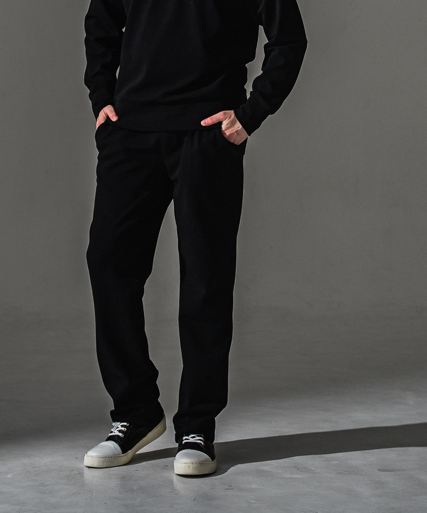 SEMI WIDE TUCK PANTS / RC41-ST-016WT / セミワイドタックパンツ / ブリスターブラック (7月下旬入荷予定)