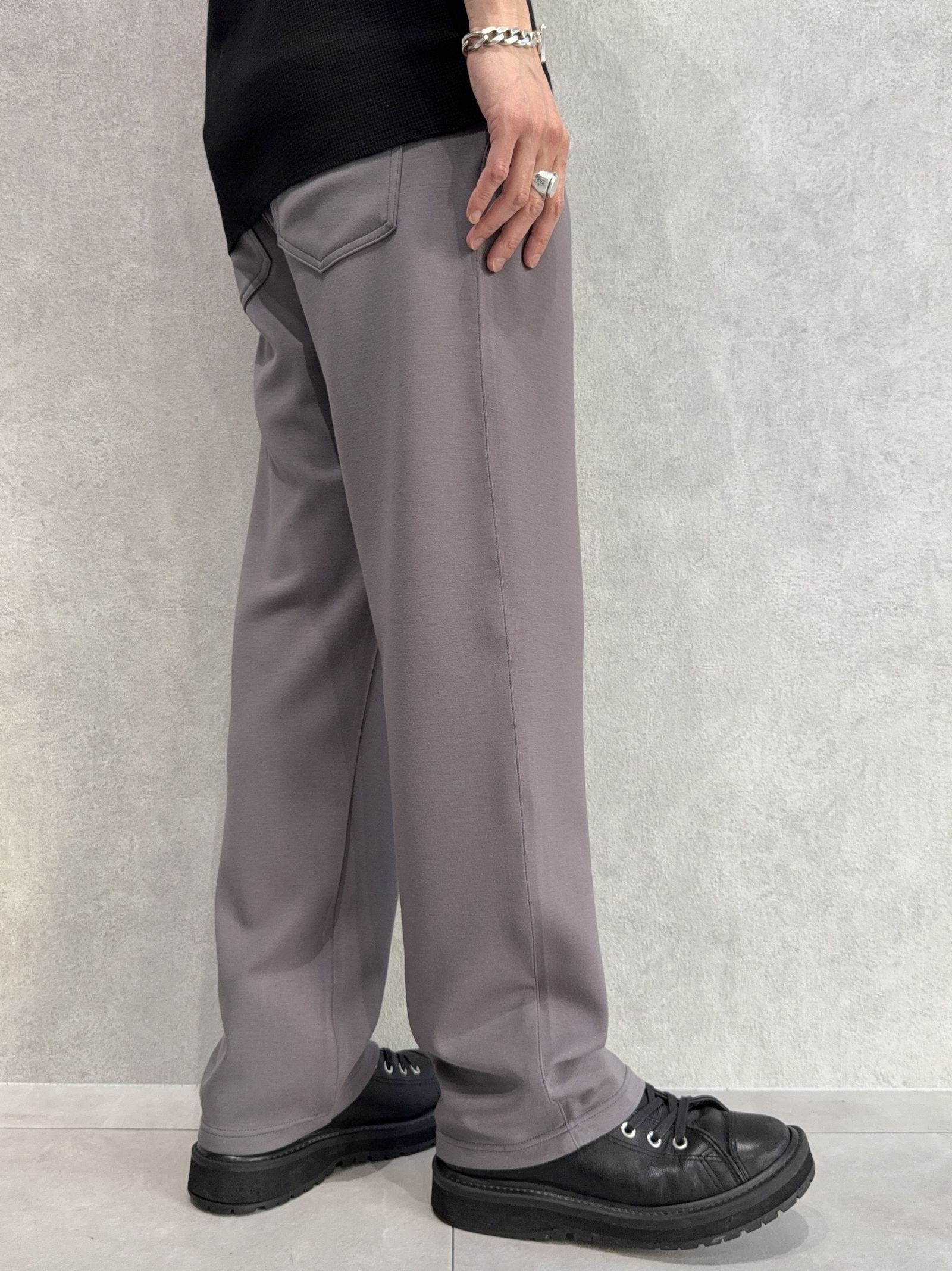SEMI WIDE TUCK PANTS / RC40-ST-016WT / セミワイドタックパンツ / ダンボールチャコール