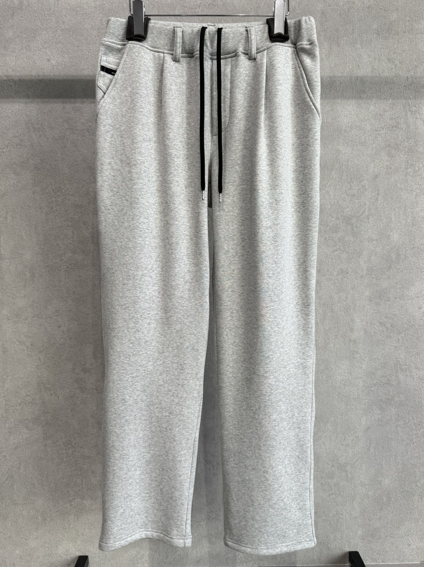 VELOURS FLEECE WIDE TUCK PANTS / RC38-ST-016HWT / 裏起毛スウェットワイドタックパンツ / グレー
