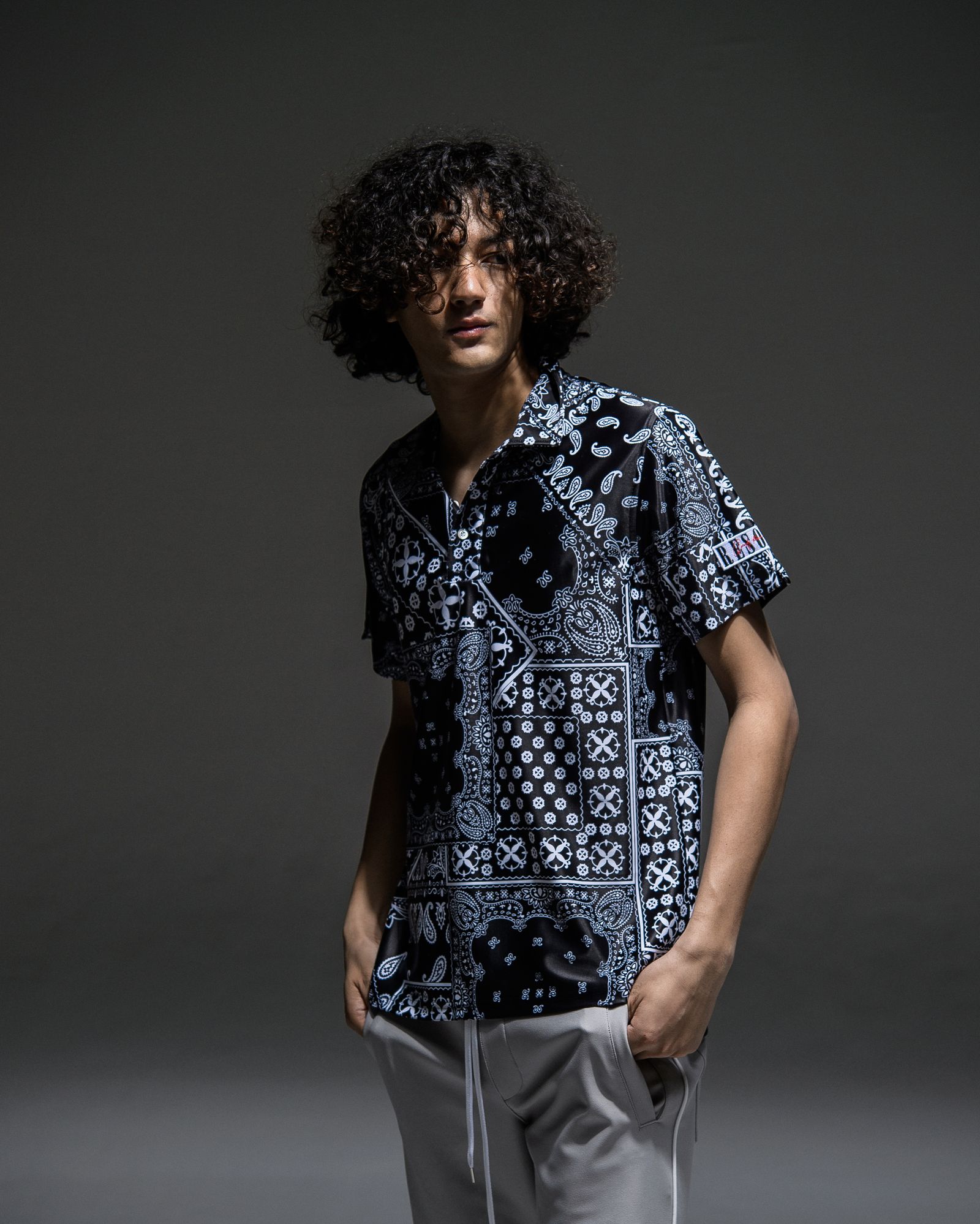 BANDANA RUSH POLO / RC21-T-005 / バンダナラッシュガードポロシャツ