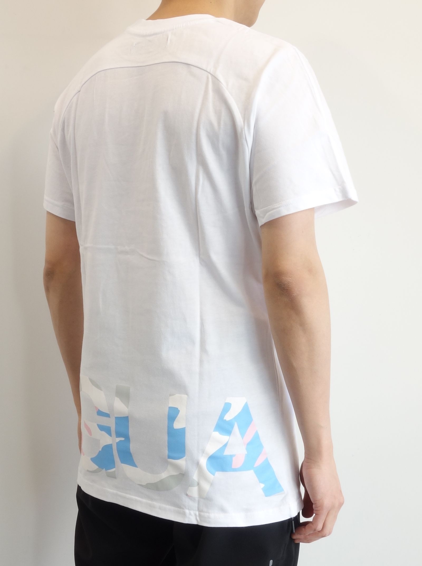カモ柄ロゴ半袖Tシャツ / ust-22017