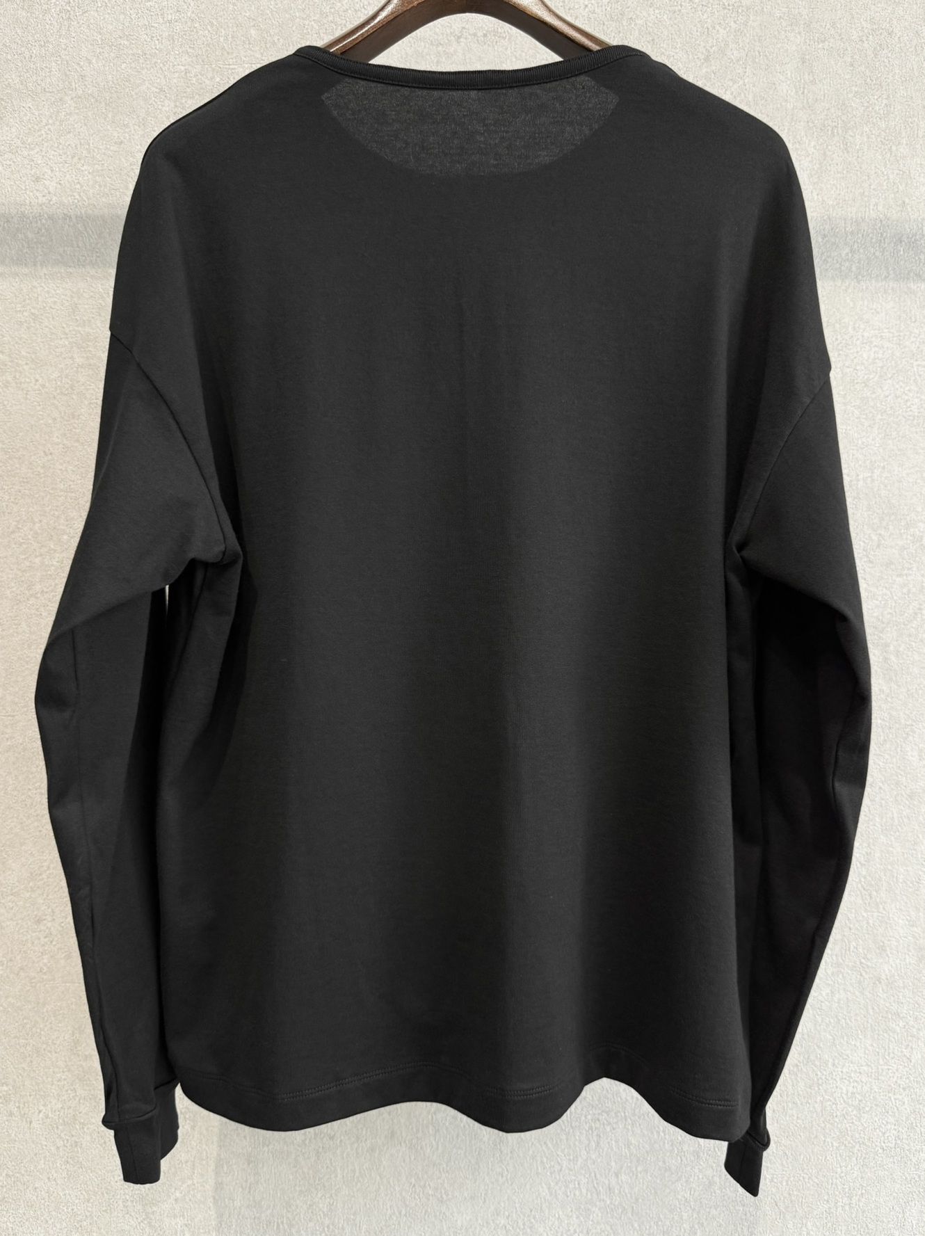 OVER HENRY LONGSLEEVE / RC41-T-004 / オーバーサイズヘンリーネック長袖Tシャツ / ブラック