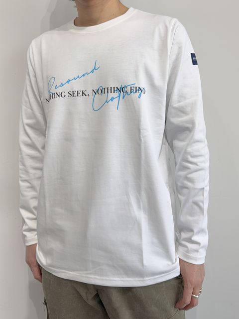 NSNF LONGSLEEVE TEE / RC35-T-009 / メッセージロゴ長袖Tシャツ / ホワイト