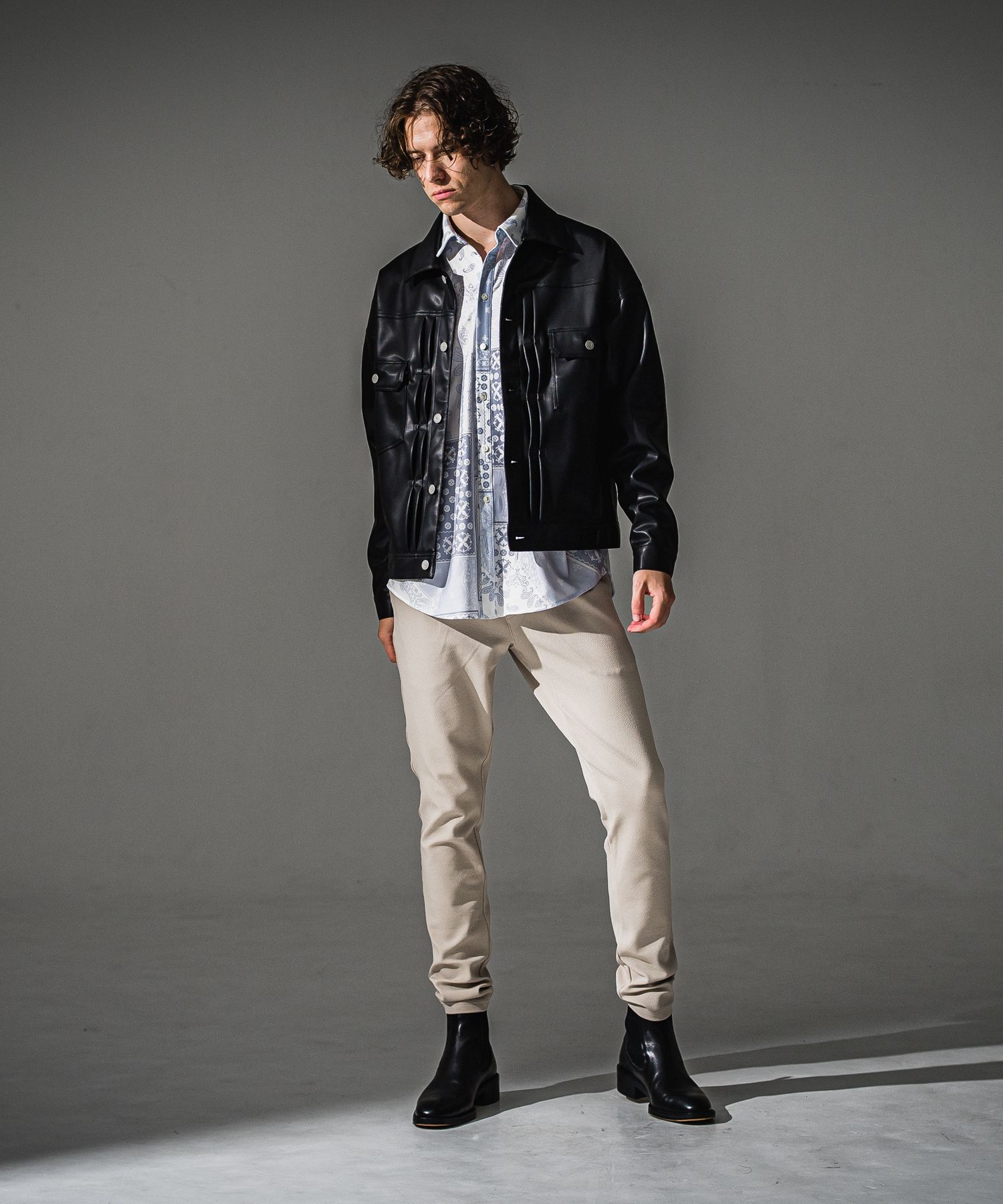 BANDANA JACK SHIRTS / RC41-SH-002 / オーバーサイズペイズリーシャツ / ホワイトバンダナ (8月下旬入荷予定)