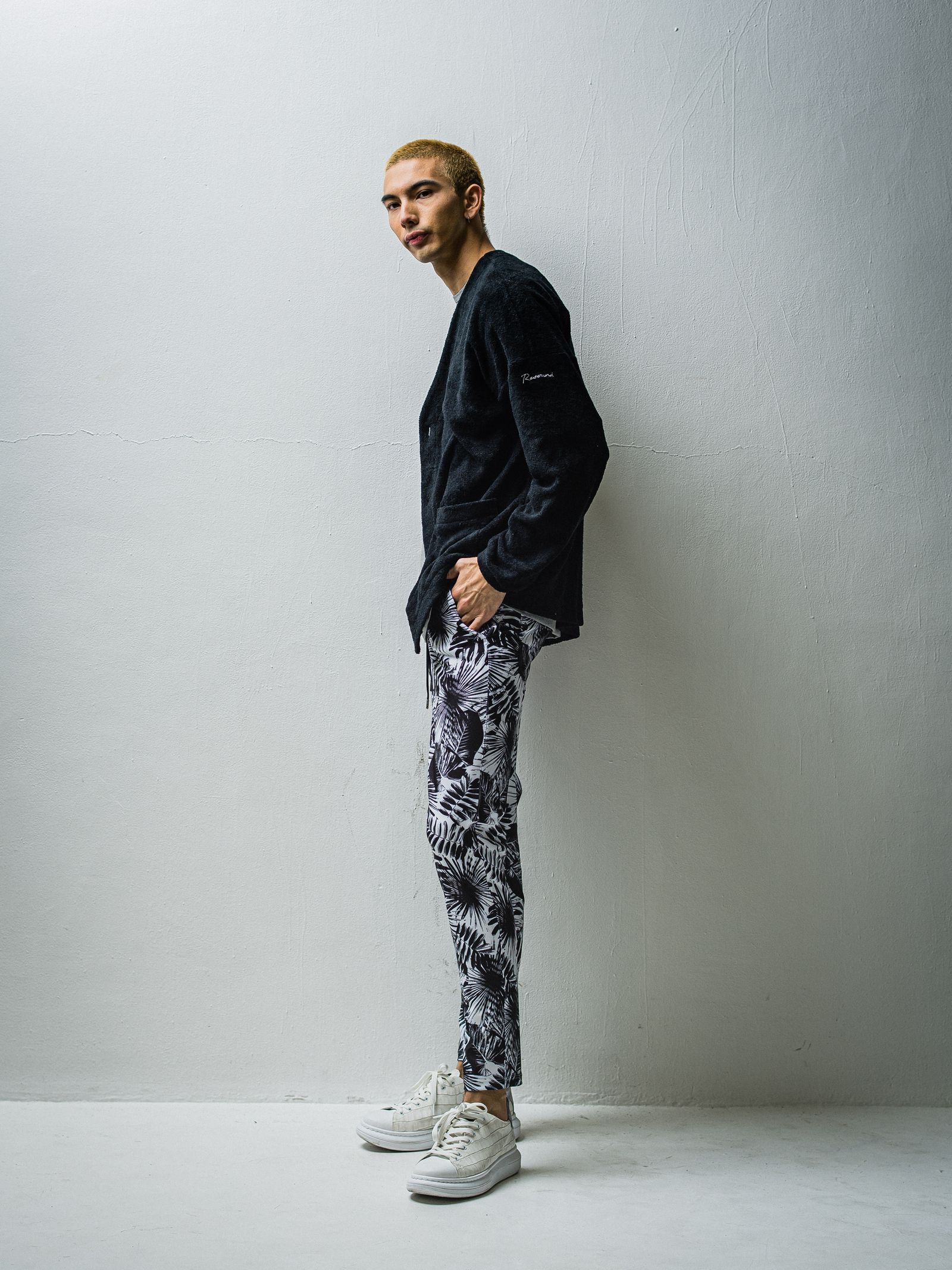 CHRIS EASY PANTS / RC27-ST-016 / リーフイージーパンツ / リーフブラック