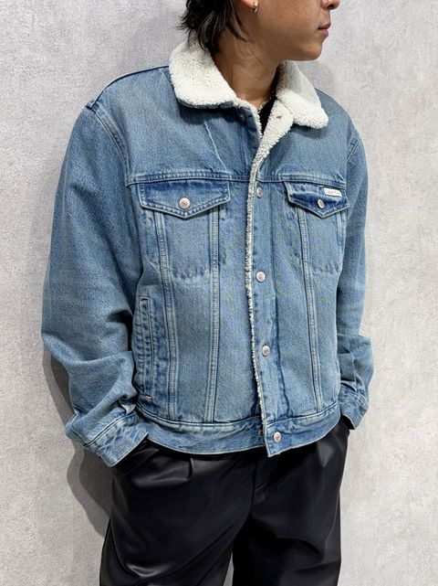 カルバンクライン新作×RESOUND別注レザーワイドパンツ