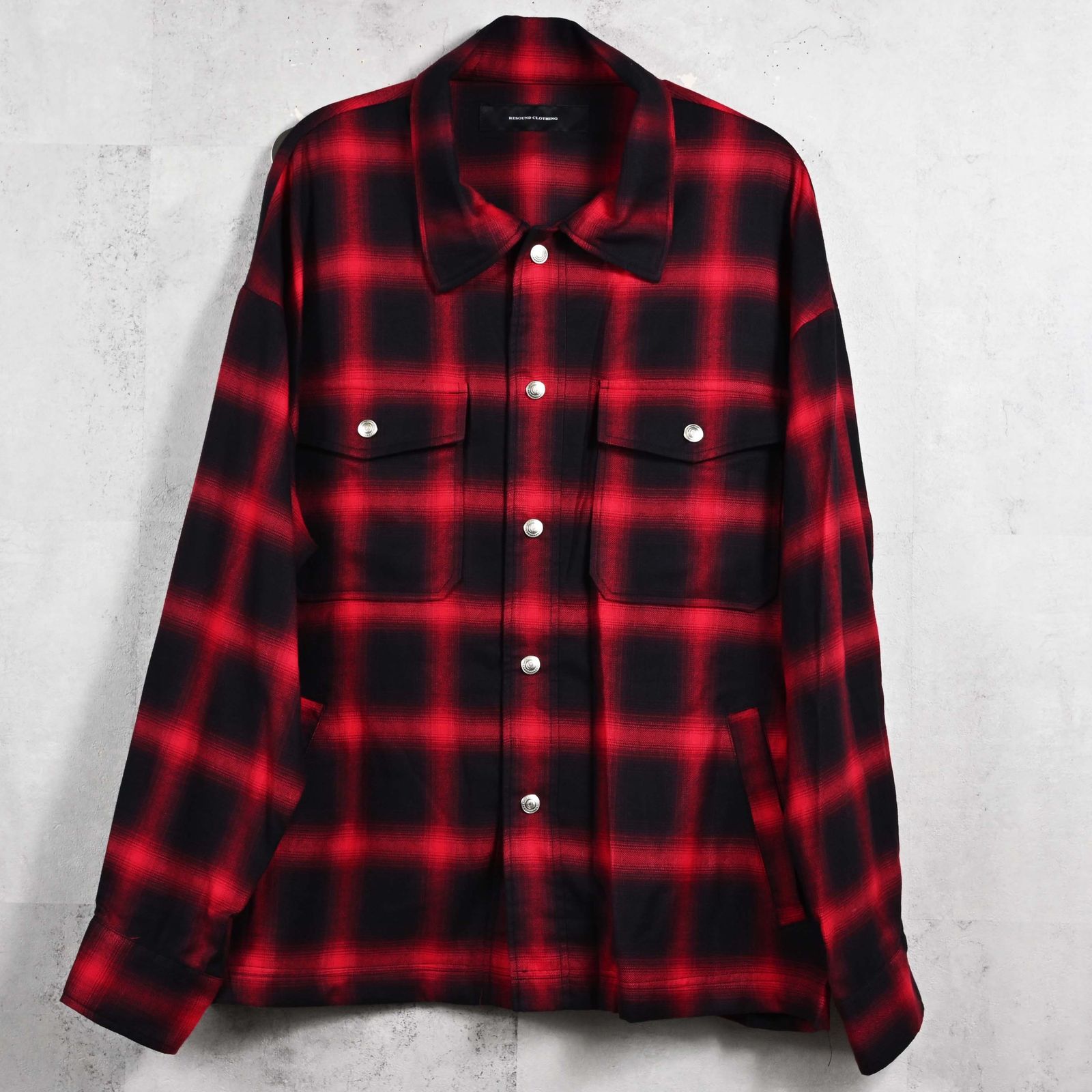 50S CHECK JK / RC39-JK-007C / チェックシャツジャケット / レッド (2月中旬入荷予定)