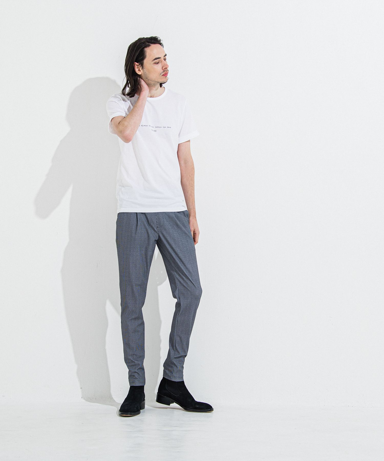 CHRIS EASY TUCK  PANTS / RC36-ST-016T / イージータックパンツ / チェックブラック