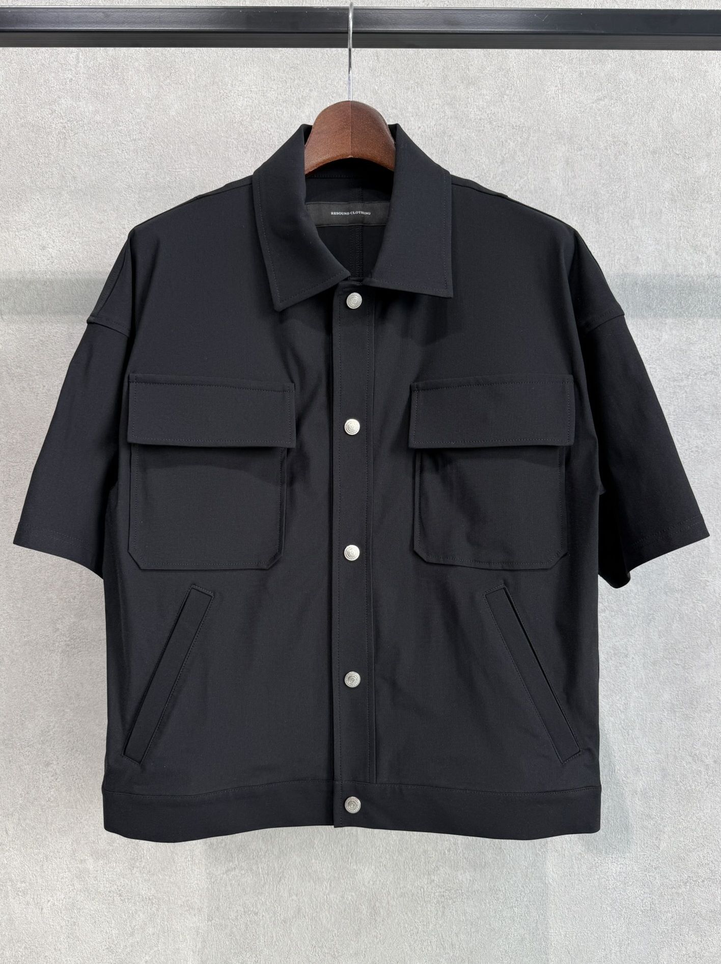 CPO HALF SHIRTS JK / RC40-SH-003 / 半袖ナイロンCPOジャケット / ブラック