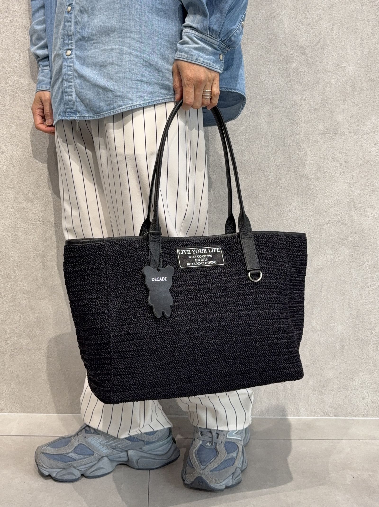 RESOUND CLOTHING - MESH TOTE BAG / RC36-BAG-002RD / メッシュ