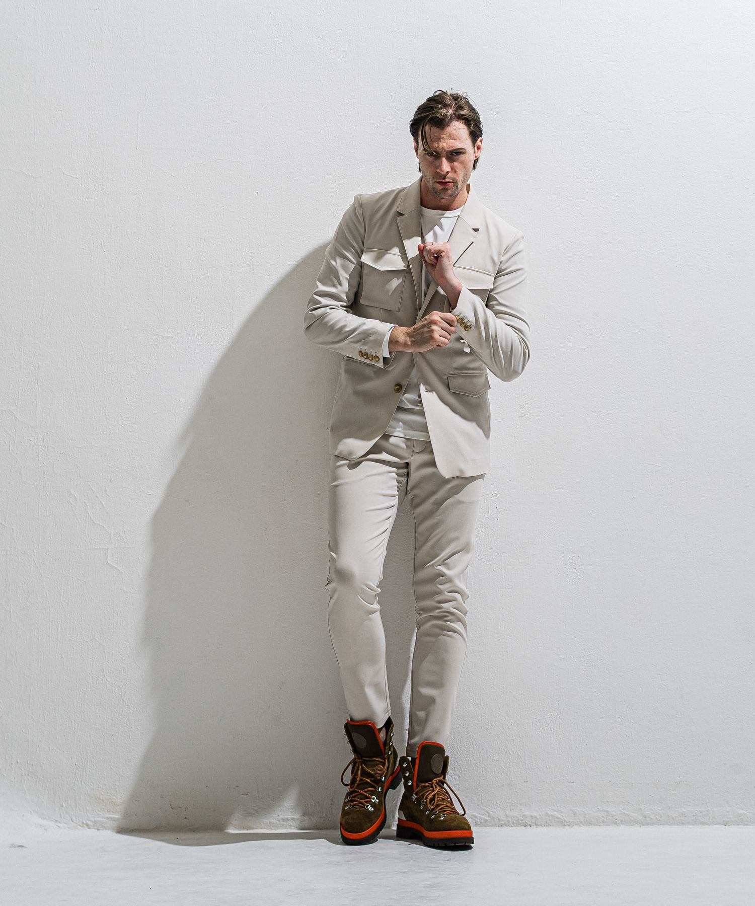 GAVIRIA SLACKS EASY PANTS / DP1-ST-001 / スラックスイージーパンツ / ベージュ (3月中旬入荷予定)