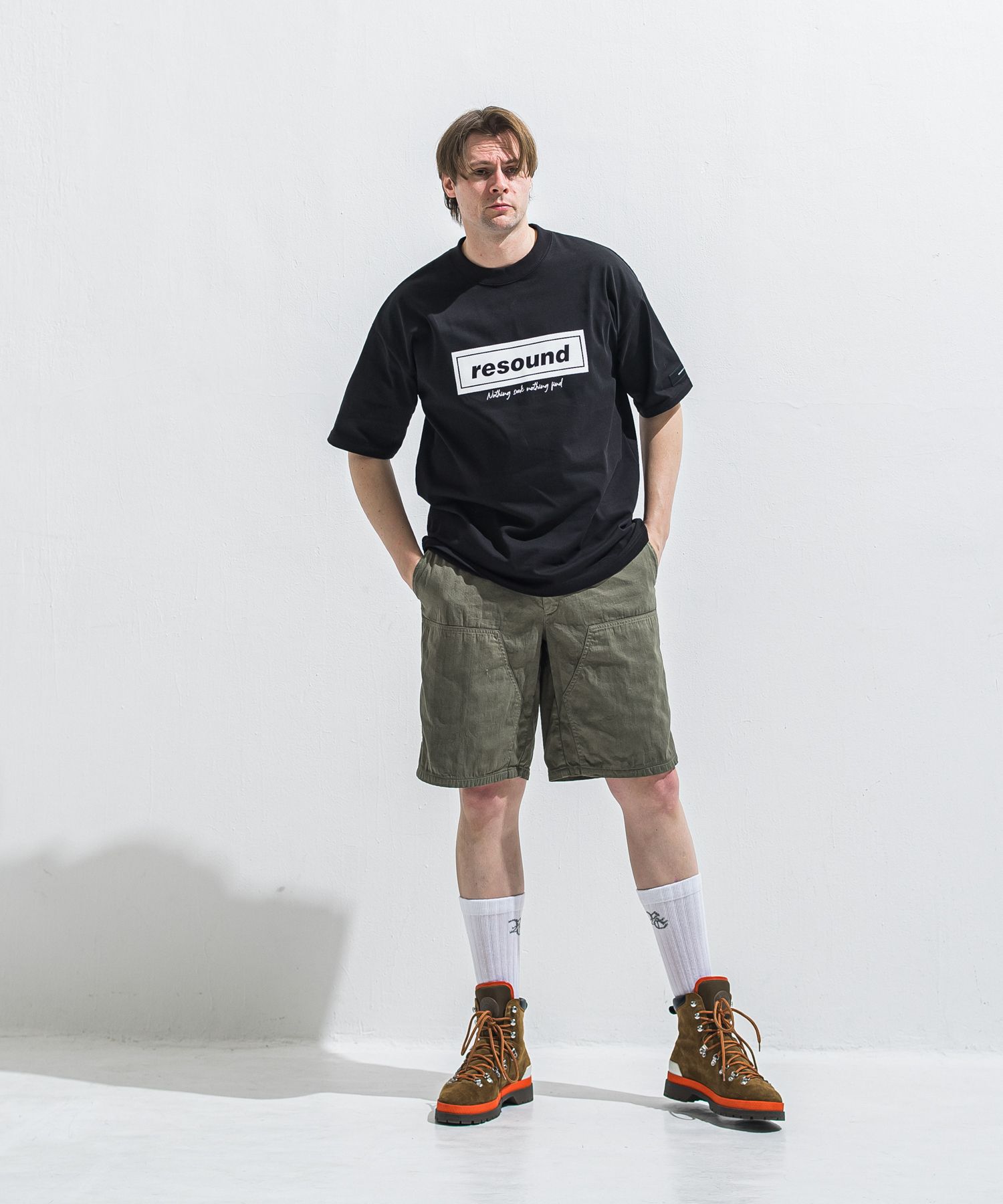 BOX OVER TEE / RC40-T-007 / ボックスロゴビッグTシャツ / ブラック (5月中旬入荷予定)