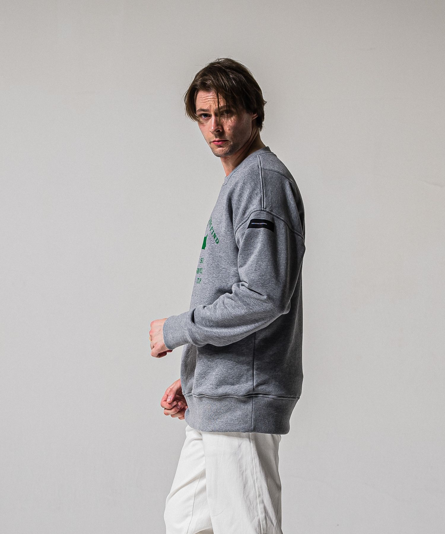 HF URAKE COLLEGE DROP TRAINER / RC39-C-002 / 高機能スウェットトレーナー / グレー (1月中旬入荷予定)