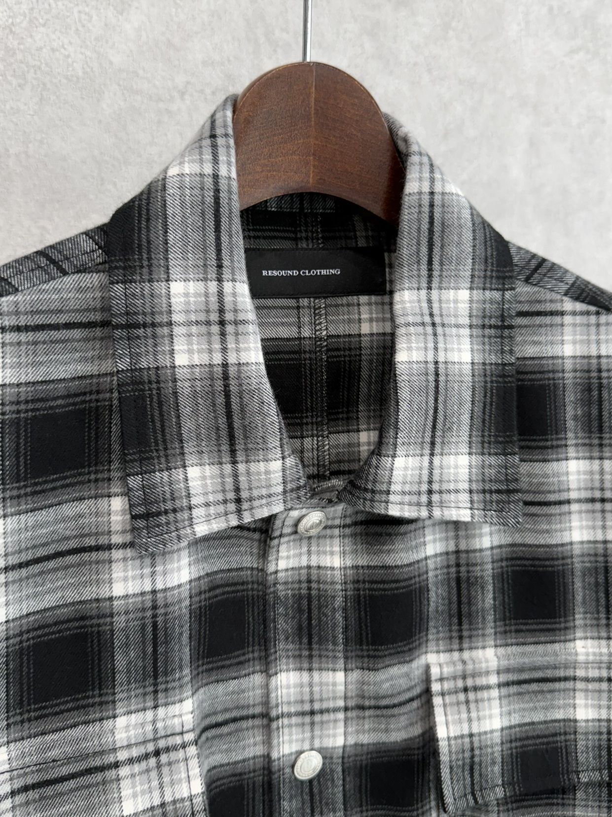 CHECK SHIRT JACKET / RC41-SH-003 / チェックシャツジャケット / ブラック