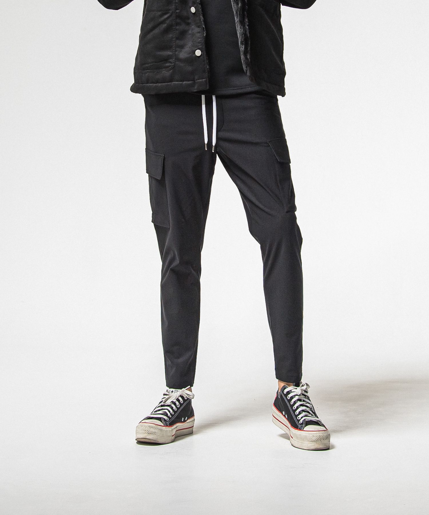 ROLAND HEAT CARGO / RC38-ST-029H / 裏起毛イージーカーゴパンツ / ブラック (11月上旬入荷予定)