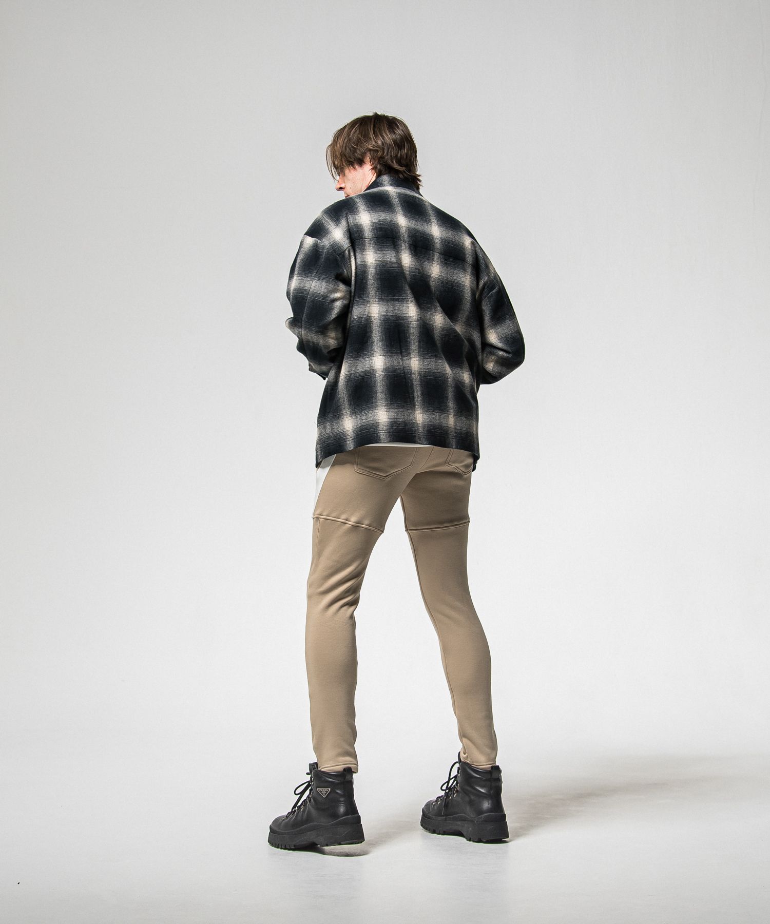 FLANNEL CHECK JK / RC38-JK-007 / フランネルチェックCPOジャケット / ブラック (10月中旬入荷予定)