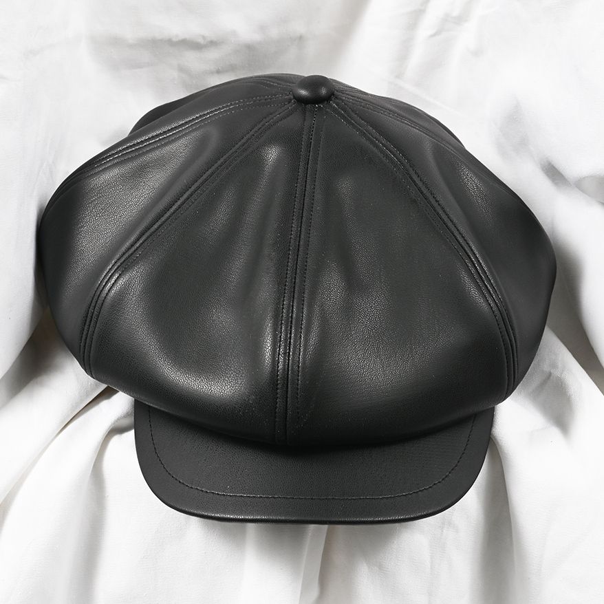 RAY CASQUETTE / RC41-CAP-004 / キャスケット / ブラックレザー (8月下旬入荷予定)