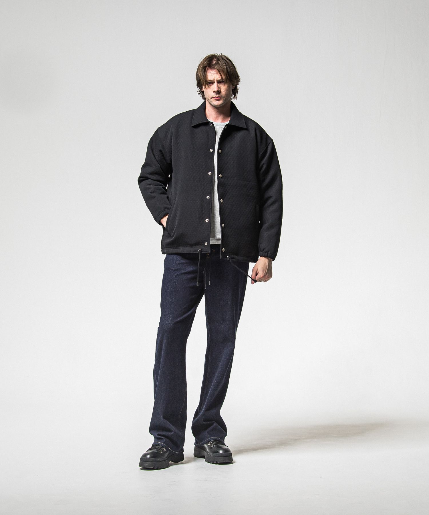 KING DENIM JERSEY / BASIC-ST-005 / デニムジャージバギーワイドパンツ / インディゴワンウォッシュ (12月中旬入荷予定)