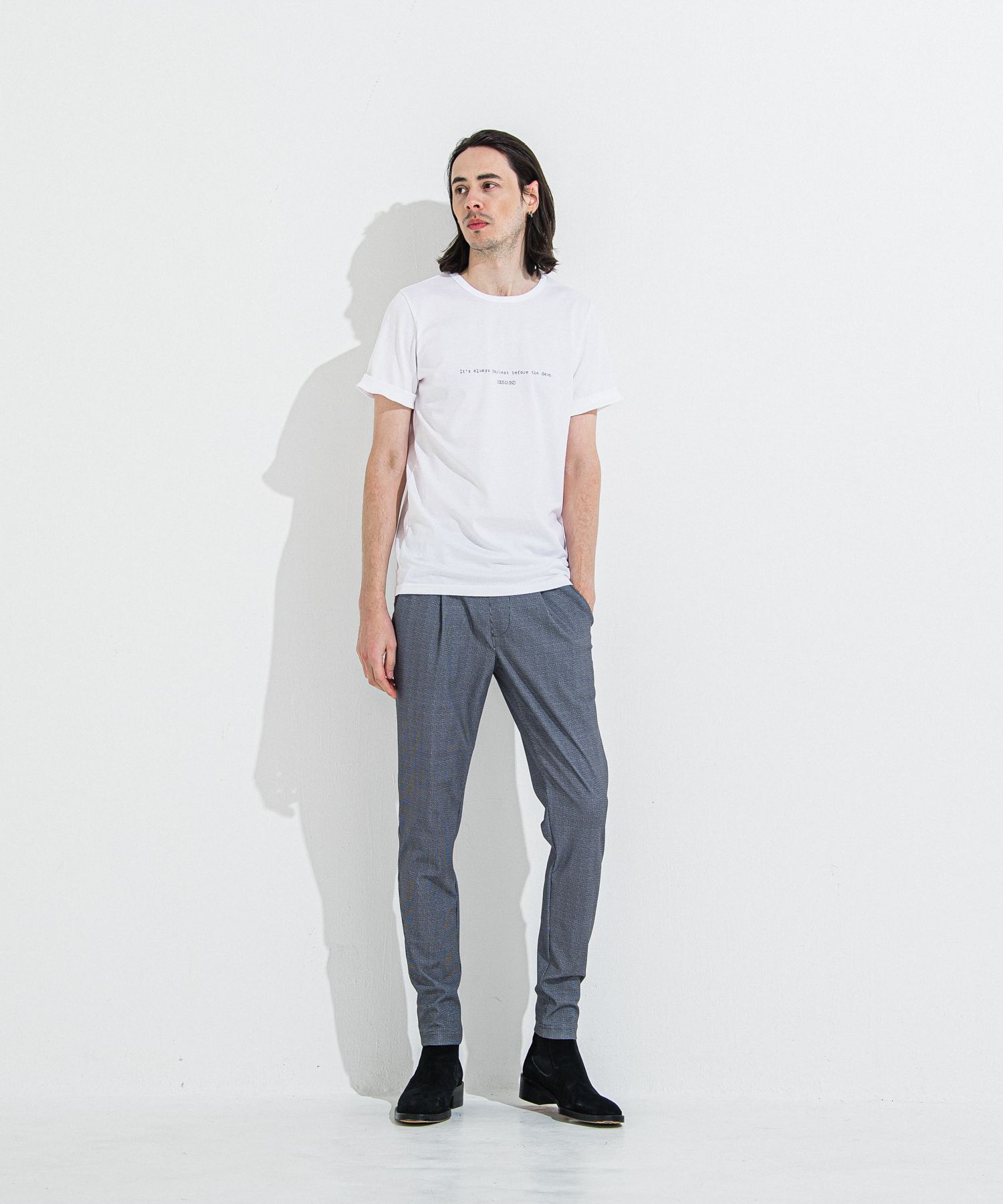 CHRIS EASY TUCK  PANTS / RC36-ST-016T / イージータックパンツ / チェックブラック