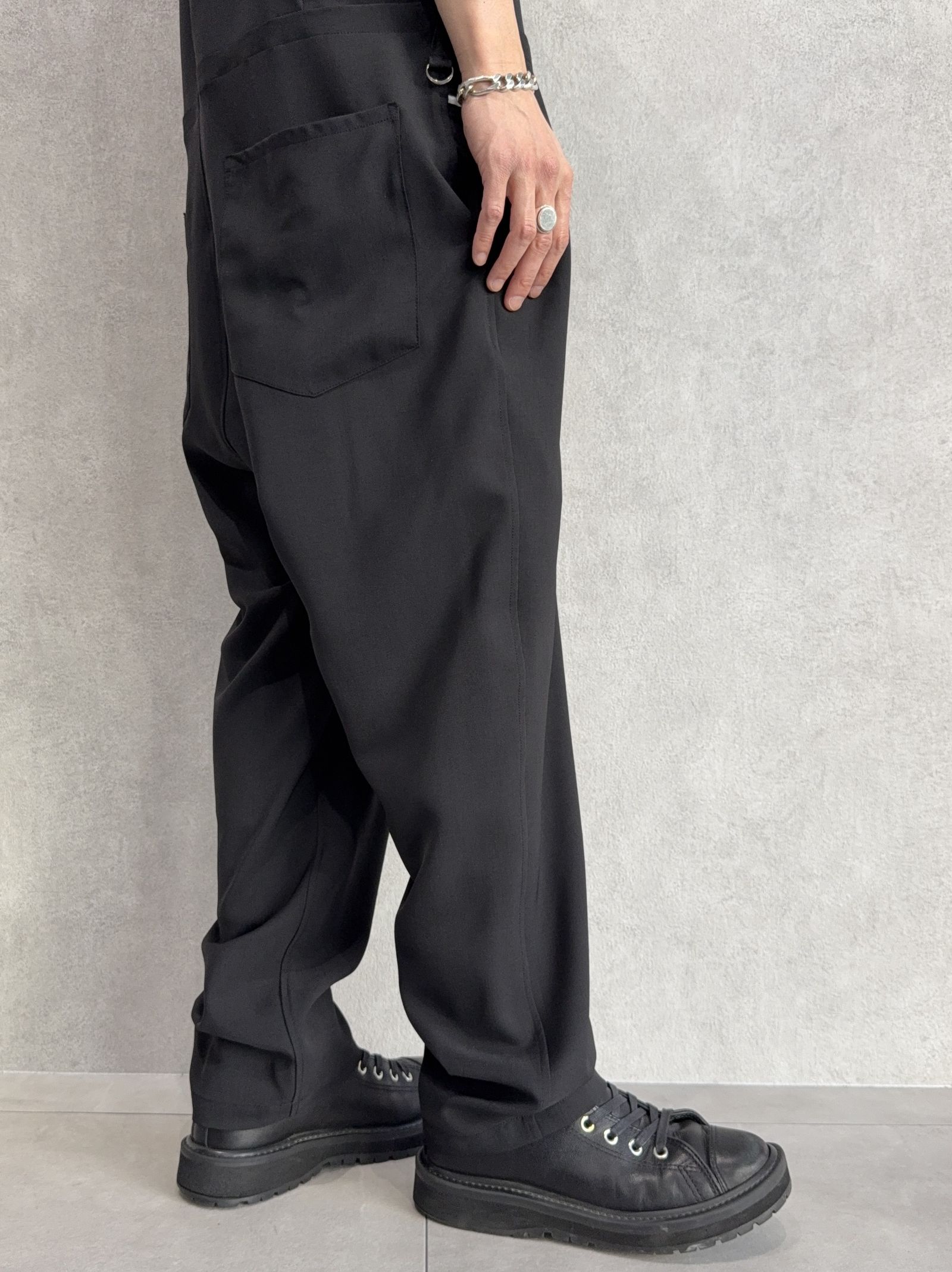 RAGE TWILL HALF ALL IN ONE / DP1-TN-001 / 半袖シャツオールインワン / ブラック