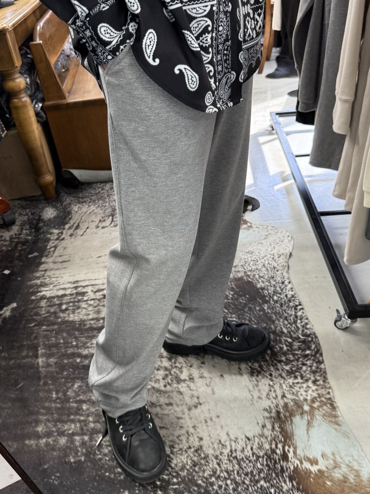 SEMI WIDE TUCK PANTS / RC41-ST-016WT / セミワイドタックパンツ / ブリスターグレー (7月下旬入荷予定)