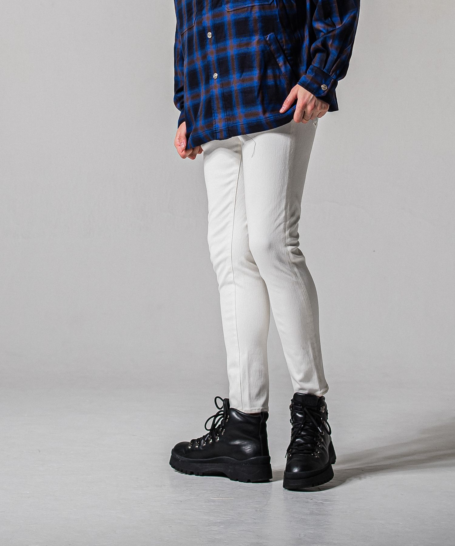 MICK DENIM JERSEY / BASIC-ST-020 / デニムジャージテーパードパンツ / ホワイト (1月下旬入荷予定)