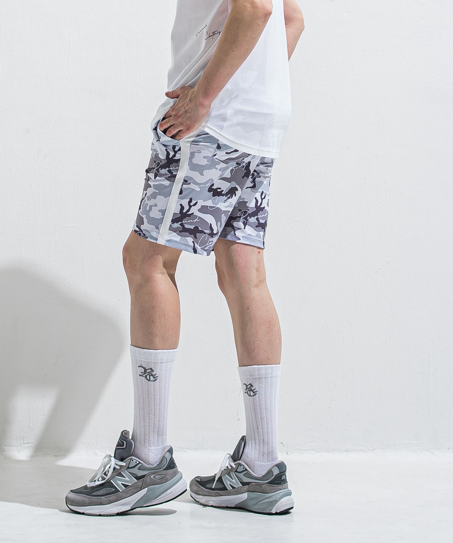 RUSH SHORTS / RC40-HP-002 / ラッシュガードショーツ / カモフラブラック (5月下旬入荷予定)