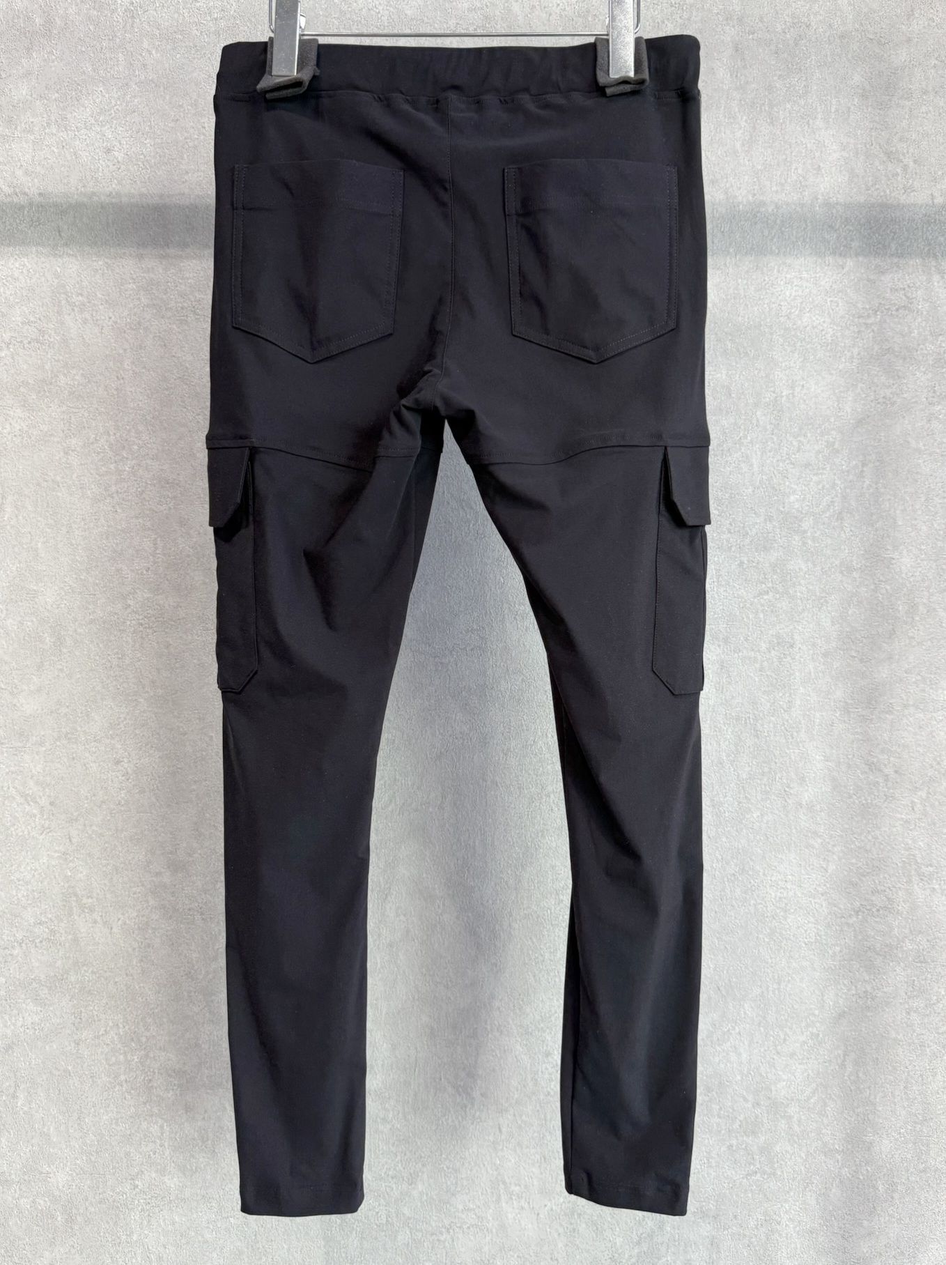 DARRELL CARGO PT / BASIC-ST-010 / レザーラインナイロンカーゴパンツ / ブラック×レザーブラック